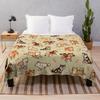 Shibes In Cream Throw Blanket