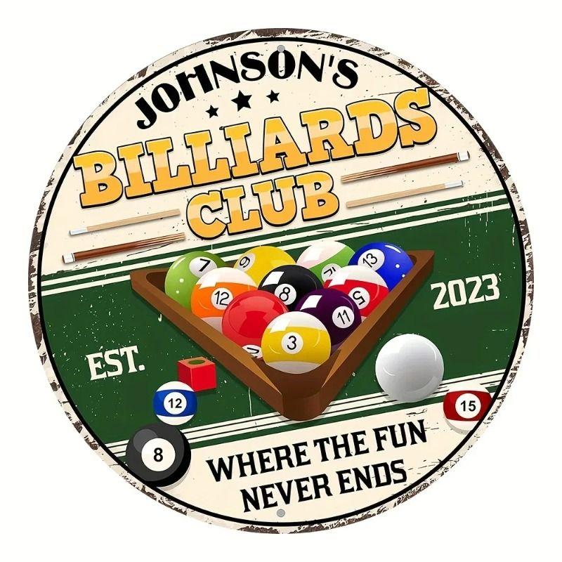 Round Parking Sign Tin Painting for Bars Clubs Home Wall Entrance Gifts