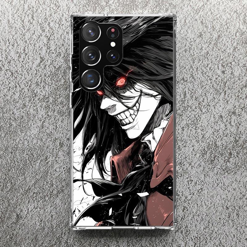 A-Alucard Hellsing Anime Print Soft Case for Samsung Galaxy S25 Edge S24 S23 S22 Ultra S21 Plus S20 FE Phone Shell S10 + Pattern