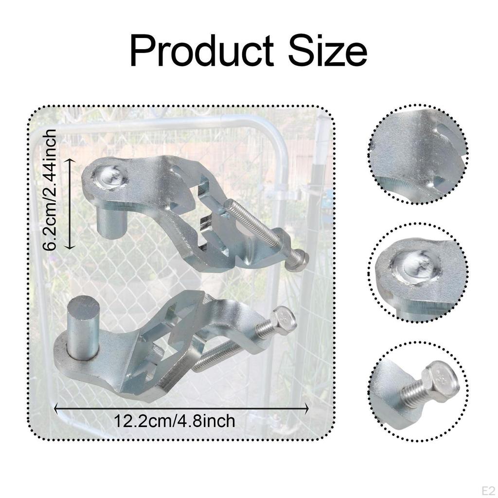 2 Pack T Post Gate Hinge Pins for Attaching Gates to Metal Posts in Backyard