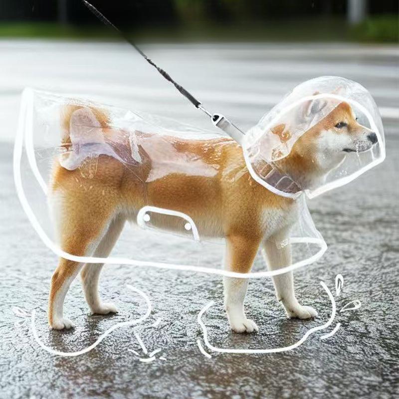 XS/8XL Pet Raincoat Transparent Dog Raincoat Waterproof and Windproof Pet Clothing Large Dog Pet Dog Dog Costume