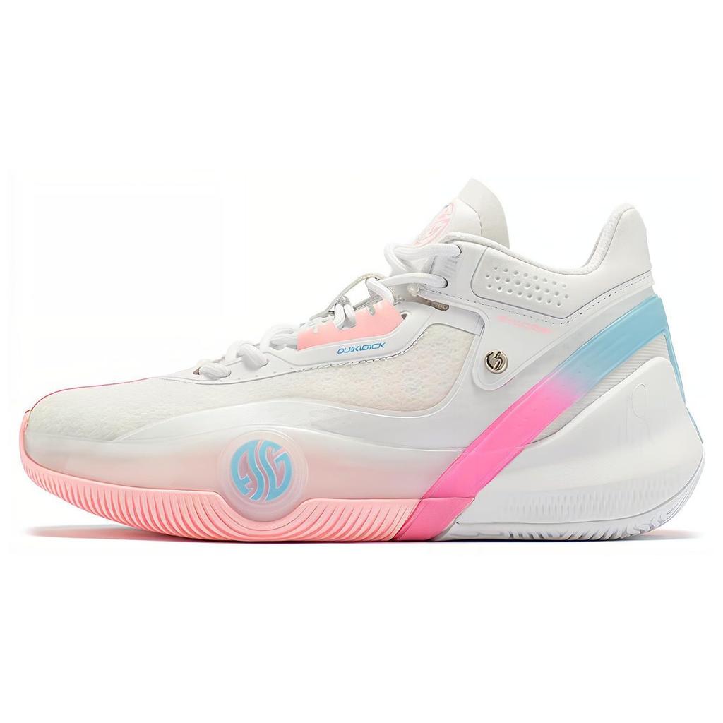361 AG3 Aaron Gordon 3 Ammortizzazione Trendy Antiscivolo Resistenti all'Abrasione Scarpe da Basket Mid-top Uomo Bianco Rosa 572311106-2