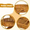Fruit Basket in Wicker Look, Snack Basket, Multifunctional, Stylish And Practical, Holder for