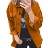 Women's And Winter Solid Button Long-sleeved Clothes Sweater Coat