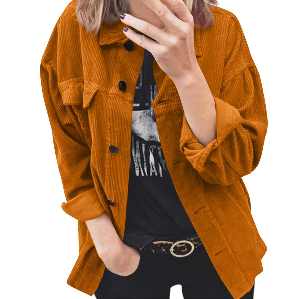 Women's And Winter Solid Button Long-sleeved Clothes Sweater Coat