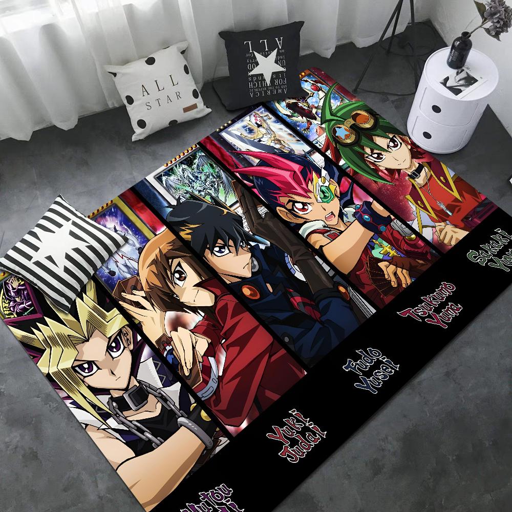 Cartoon Anime Yu-Gi-Oh MONSTER CARD Door Mat Non-Slip Laundry Room Mat Laundry Decor Balcony Child Living Room Welcome Doormat