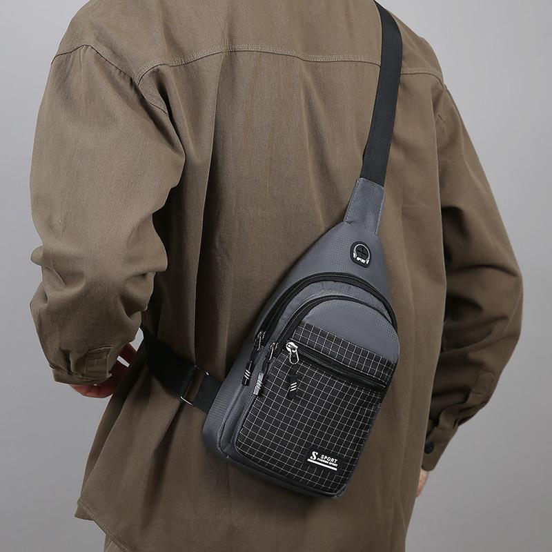 Men's Fashion Cycling Crossbody Bag - Versatile, Casual, Single Shoulder Bag for Outdoor Sports and Commuting