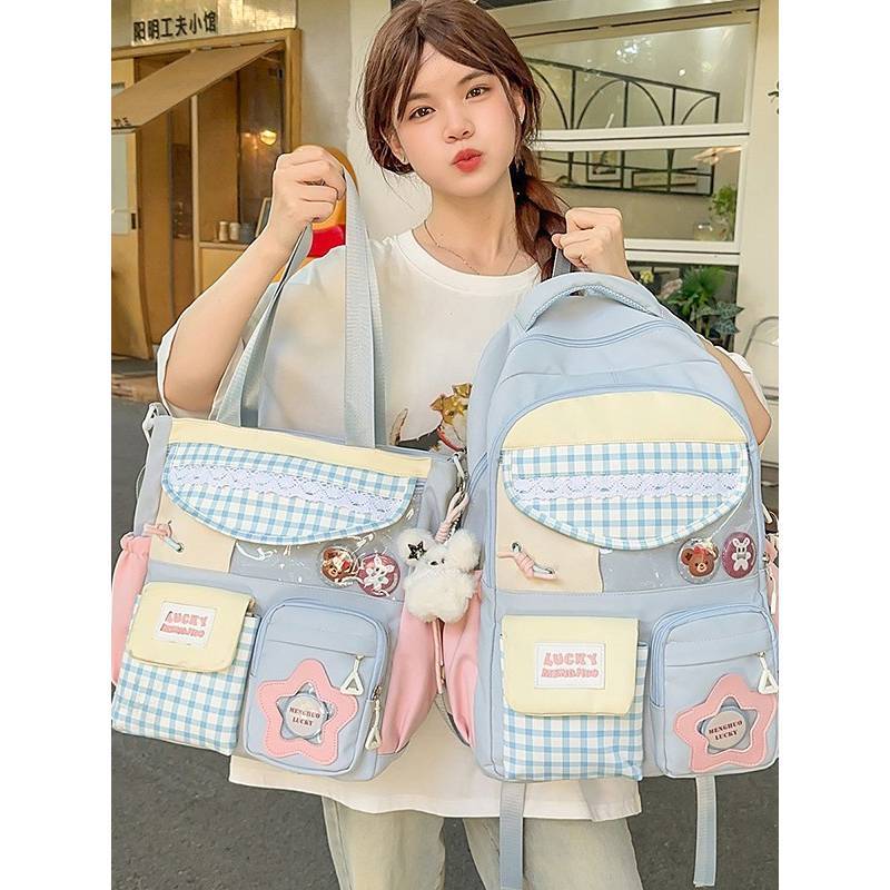 Fashion Backpack With Material And Arch Shaped Shoulder Straps