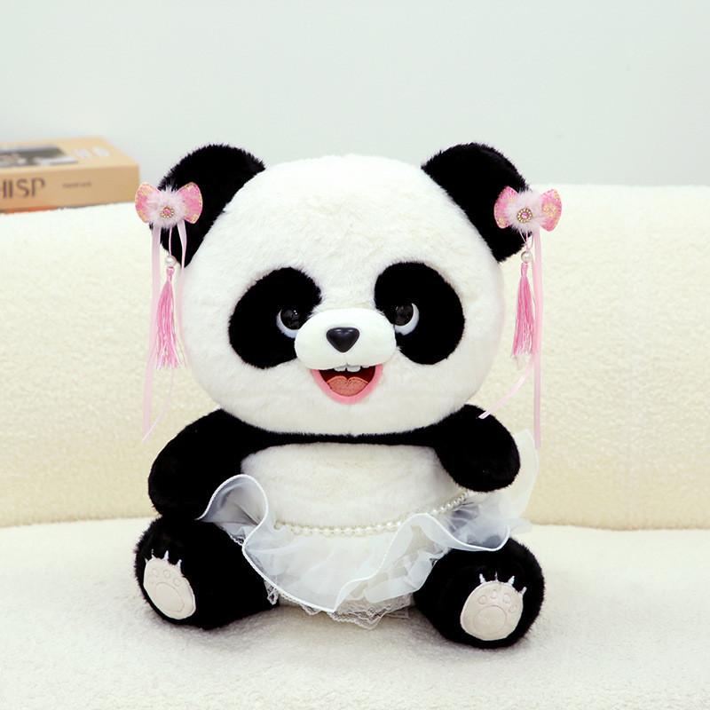 Style Panda Chinese Adorable Plush Toy Children Perfect Birthday Ornament Gift