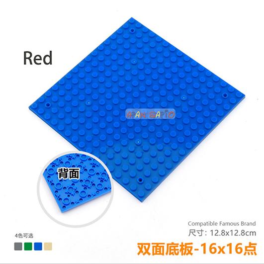 DIY Blocks Building Bricks Baseplates 16x16 Dots Educational Assemblage Construction Toys for Children Compatible With Brands