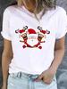 Christmas Clothes Fashion New Year Short Sleeve Print T Top Avocado Love Style Cute Basic Women Tee Clothing Graphic Tshirts
