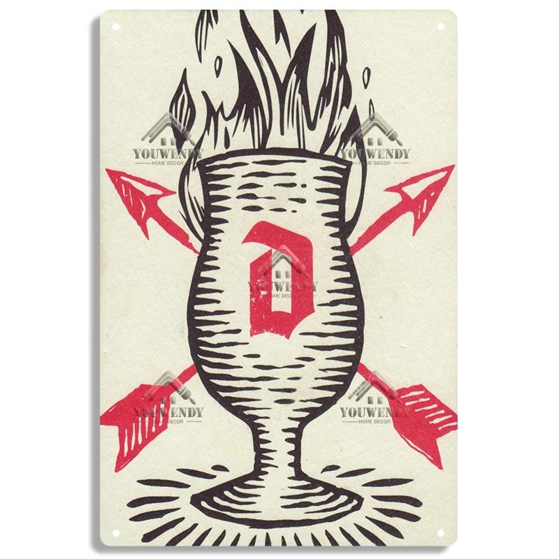 Duvel Beer Vintage Metal Poster, Retro Tin Sign, Decorative Plate, Room Decoration for Pub, Bar, Cave, Club, Wall Art Decor