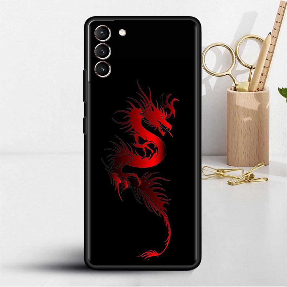 Case For Samsung Galaxy S22 S20 Ultra S21 FE S10 S9 Plus Note 20 10 Lite 9 Soft Phone Cover Shell Dragon Animal