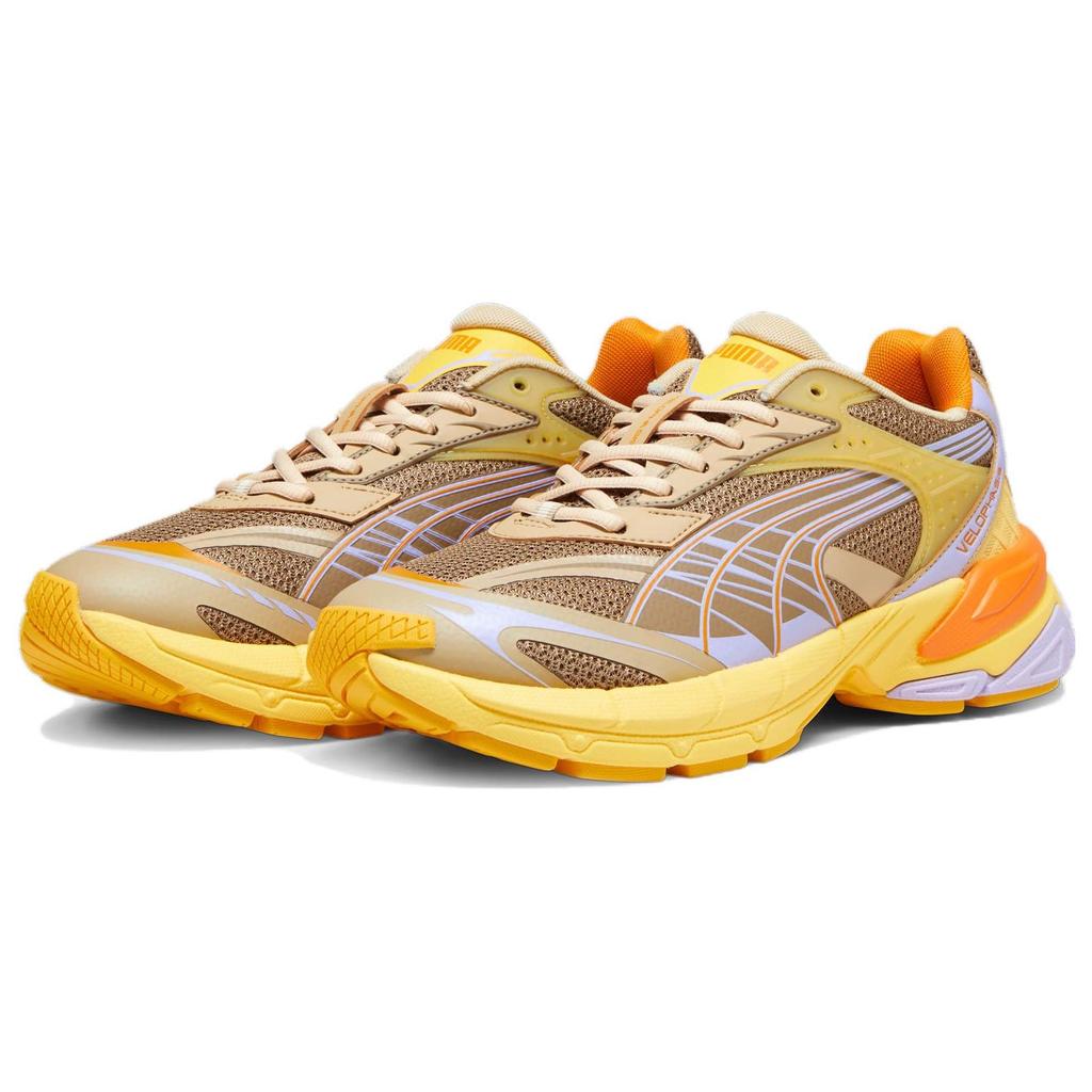 Puma Velophasis Chocolate Chip Flaxen Unisex Sneakers Yellow 393449-02