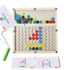 Magnetyczny labirynt z koralików dla maluchów DIY tablica do rysowania z magnetycznym pisakiem puzzle z kartami edukacyjne przedszkolne zabawki podróżne prezenty