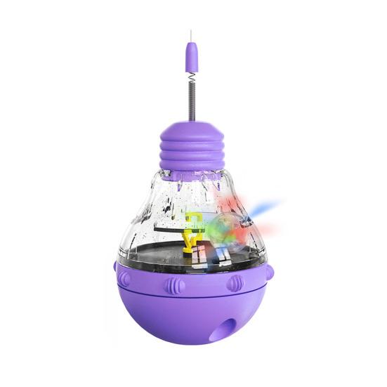 Cat Toy Interactive Cat Teaser Toy Rotating Pet Tumbler Toy Luminous Swinging Ball Pet Supplies