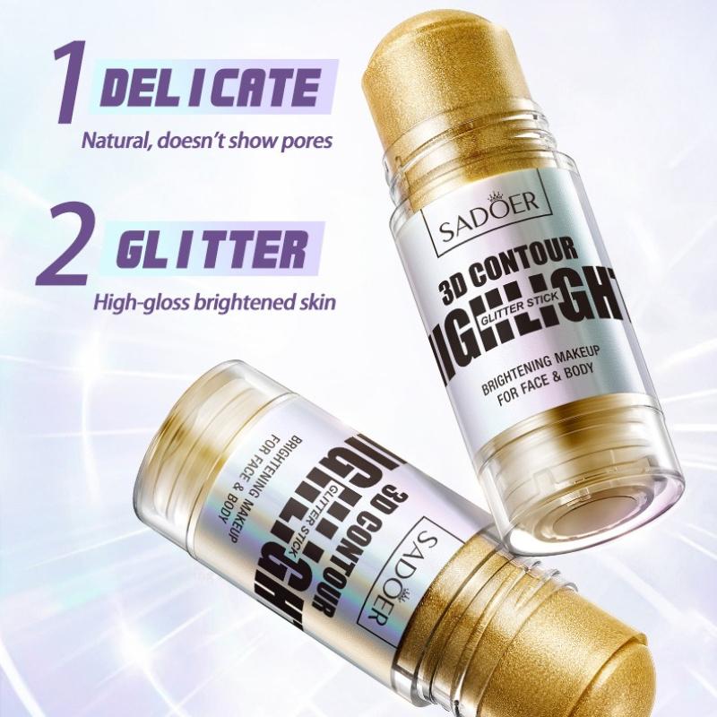 Bright color 3D highlight stick SADOER contour grooming repair makeup highlight stick