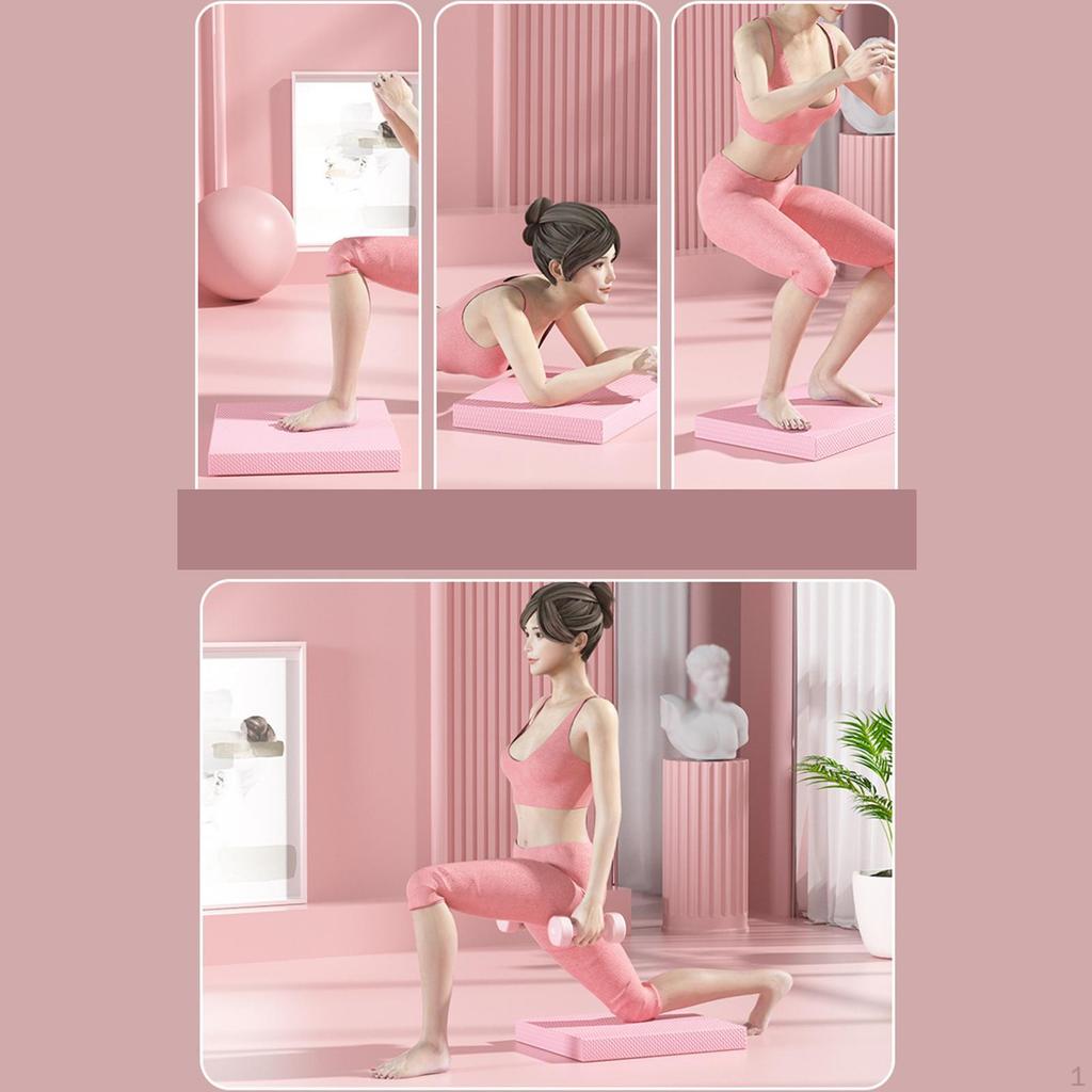 Exercise Balance Pad Cushion Anti Slip Thick Soft Portable Mat Yoga Knee for Fitness
