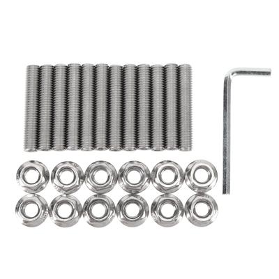 Kit Șuruburi M8 X 45mm Oțel Inoxidabil Finisaj Lustruit Șuruburi cu Cap Hexagonal pentru Motoare Camioane LSX V8 GEN III IV