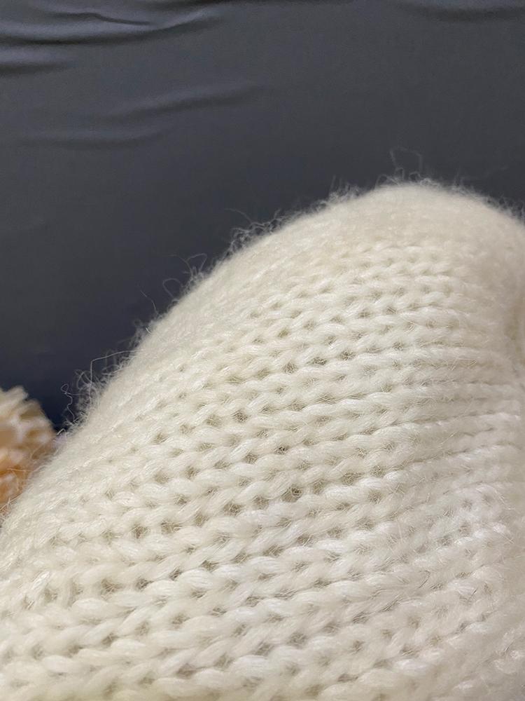 Hand Knitted Hollow Cashmere Spray Yarn Soft Fluffy Woolen Thread for Scarf Sweater Hat DIY Handmade Knitting Material