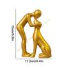 Man and Dog Statue Human Dogs Figurines Sculpture Modern Home Office Decors Friendship Remembrance Gift for Pet Lover 55KF