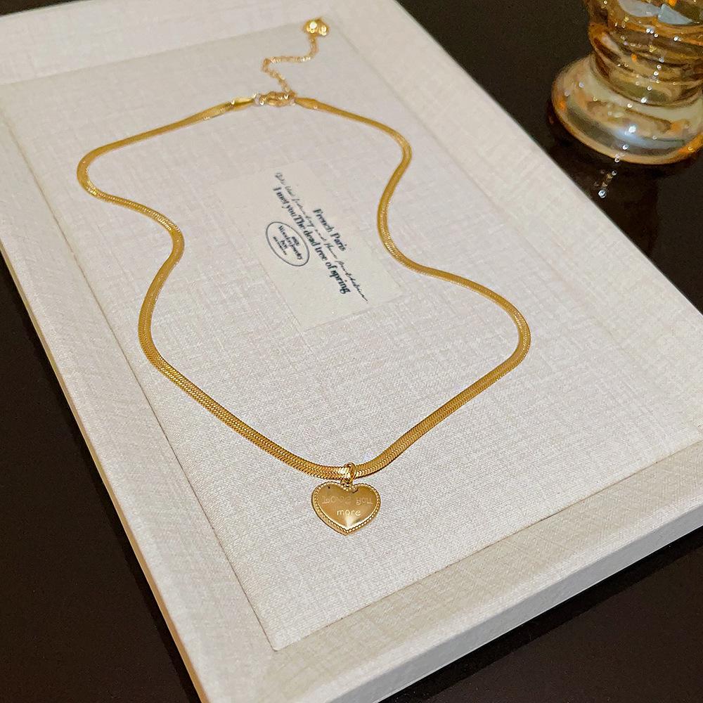 Elegant Titanium Steel Necklace: Chic, Durable, Non-Fading Design for Women