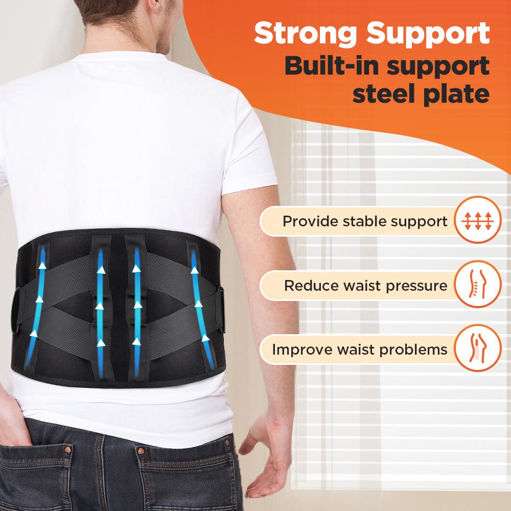 Rechargeable Heated Massage Support Brace Elastic Red Light Multifunctional Heating Waist Belt for Relaxation And Pain Relief