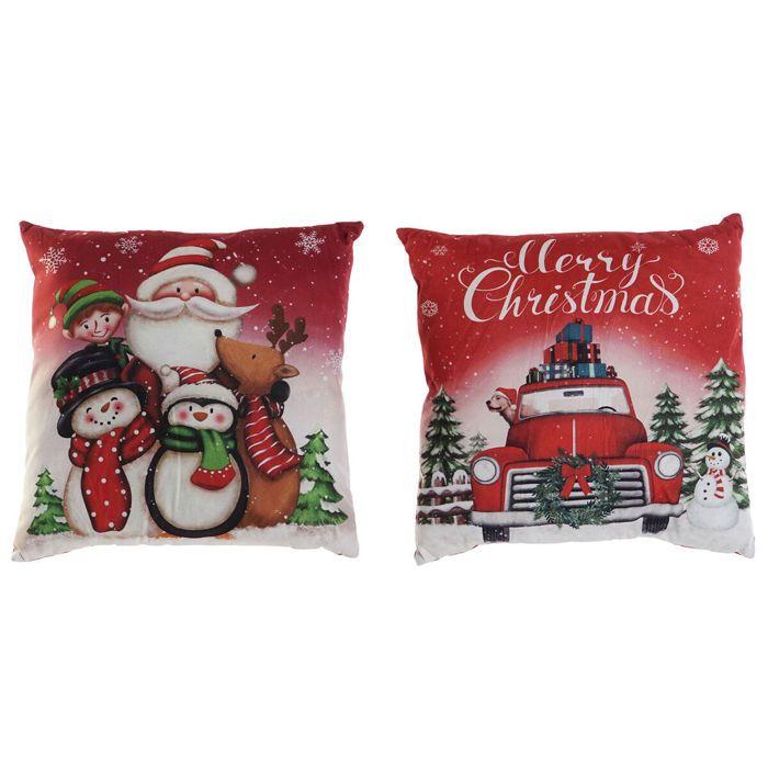 Coussin Noël - DKD HOME DECOR - Multicouleur - 40x10x40 cm - 2 Unités - Style Romantique