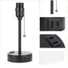 Bedside High-end Retro Atmosphere Table Lamp Rechargeable Dual-purpose with Zipper Switch Decorative Table Lamp