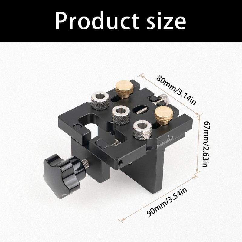 High Precisions Woodworking Hole Punch Tool Dowel Jig for Accurate Locating in Furniture Assembly and DIY Projects