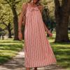 Summer Women's Holiday Striped Loose Halter Dresses Chic Comfortable and Versatile Temperament Elegant Casual Women's Clothing Gentle Lady's Dress