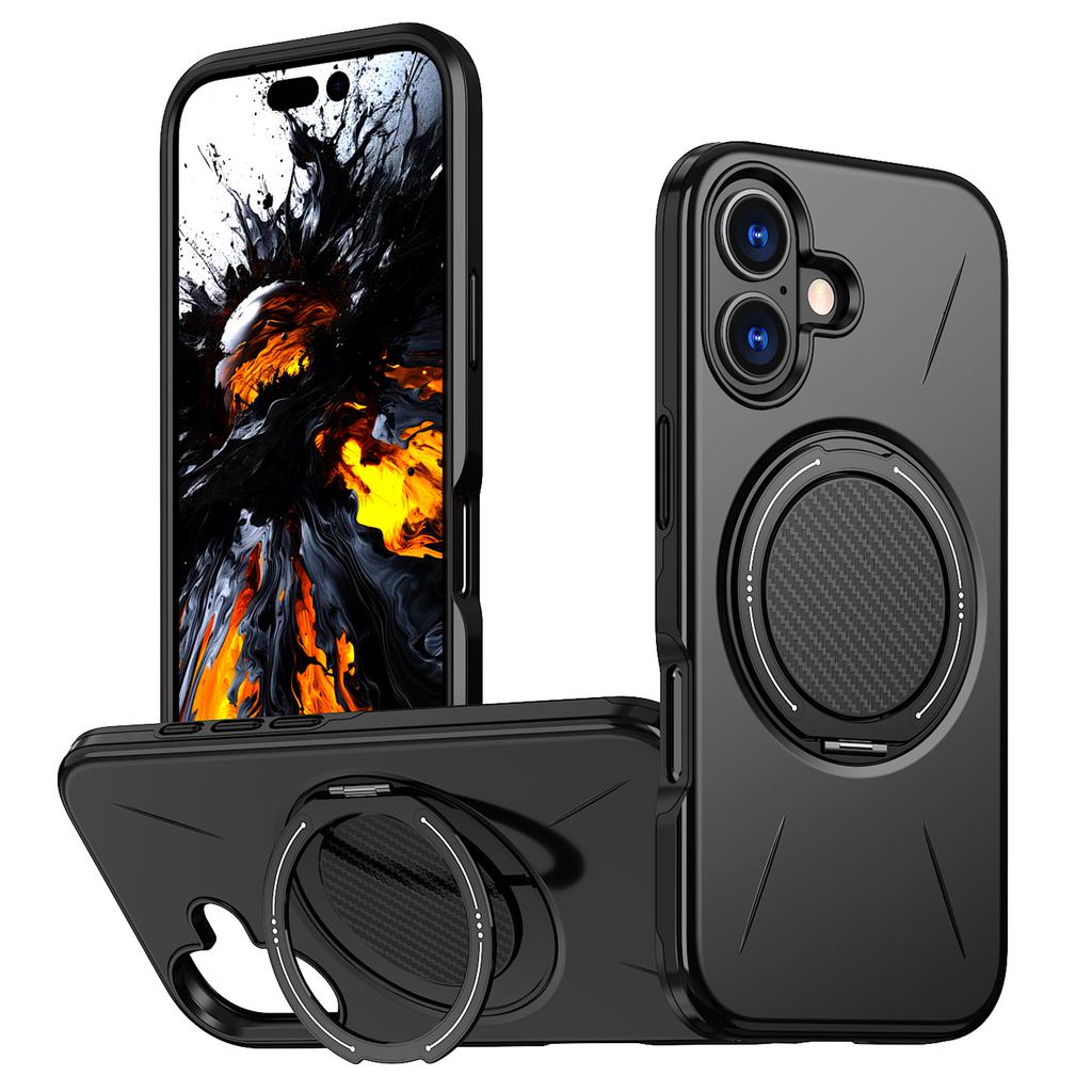 Strong Protective Non-Fingerprint Ring Case for Iphone 17 Pro Max 16 15 17 Air 14 Plus 12 13 Pro Iphone17 Iphone16 Iphone15 Capa