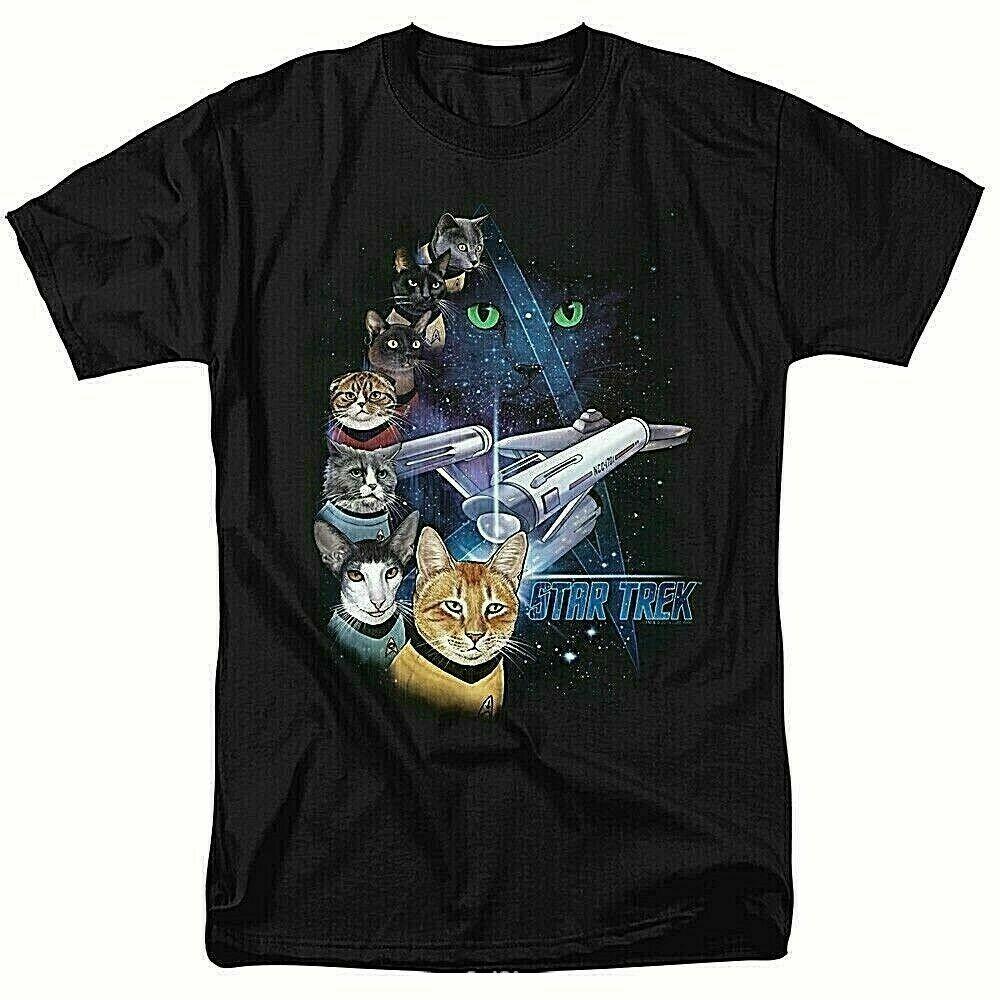 Star Trek Cats Feline Galaxy Cast Men T-shirtAvailable in S2X XXXXL
