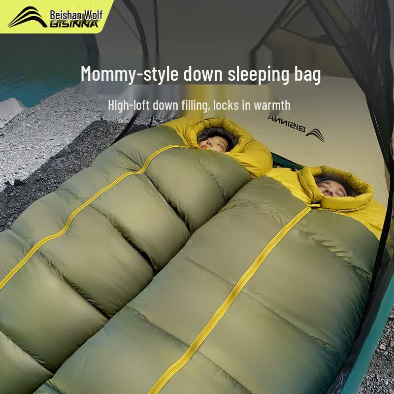 Beishanlang Mummy Duck Down Sleeping Bag