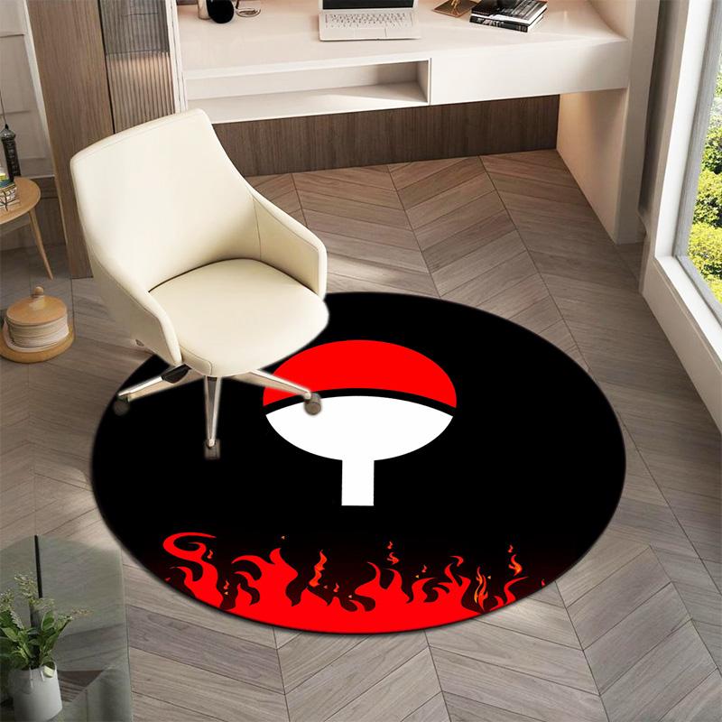 Famous cartoon NARUTO protagonist Uzumaki Naruto round carpet soft home decoration anti-slip door mat outdoor picnic mat carpet M4