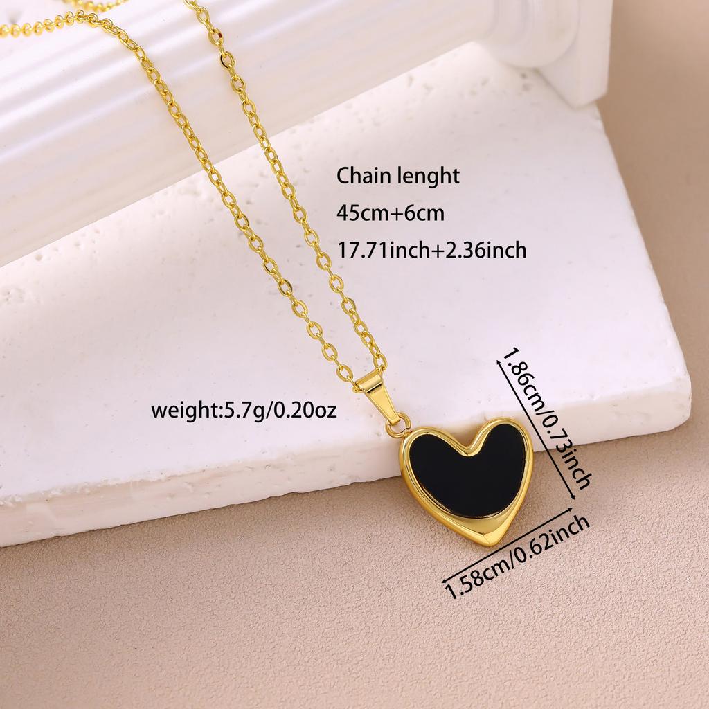 Bestselling Minimalist Versatile Stainless Steel 316L Bamboo Necklace Light-luxury Niche Heart Choker Collarbone Pendant