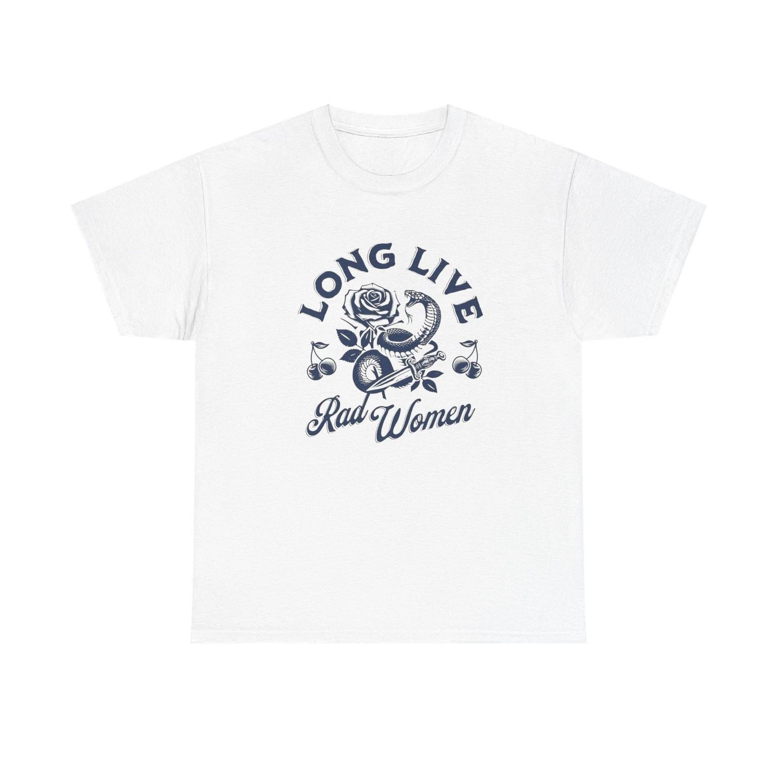 

Long Live Rad Women Funny Graphic T Shirt Unisex Heavy Cotton Tee GIFT L