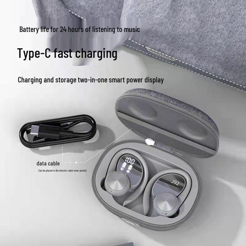 Wireless TWS Bluetooth Sports Ear-Hook Waterproof Headset