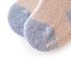 Baby Sock Simplicity Solid Color Calf Sock for Newborn Boy Girl Autumn Winter Coral Fleece Toddler Non-slip Floor Sock