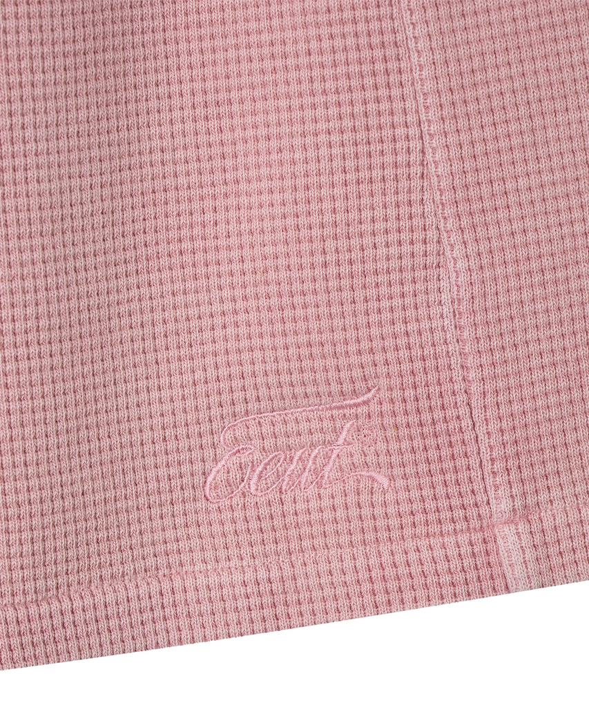 Iuteu Pigment Waffle Shorts / Light Pink