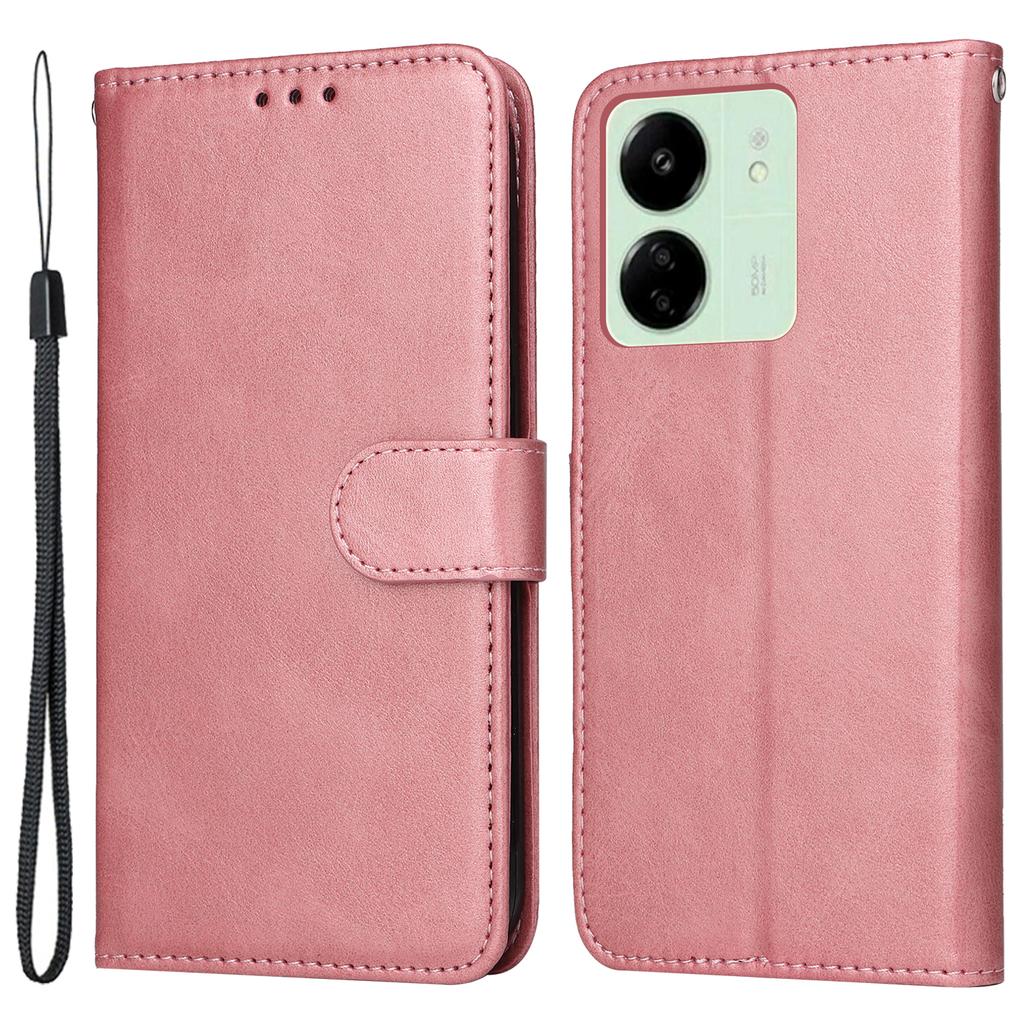 For Xiaomi Redmi 13C 4G/5G/13R 5G/Poco M6 5G/Poco C65 4G Case Shockproof PU Leather Phone Cover Calf Texture Phone Shell