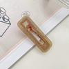 Barrette à cheveux en acrylique imprimé léopard: Barrette à frange rétro haut de gamme pour femmes