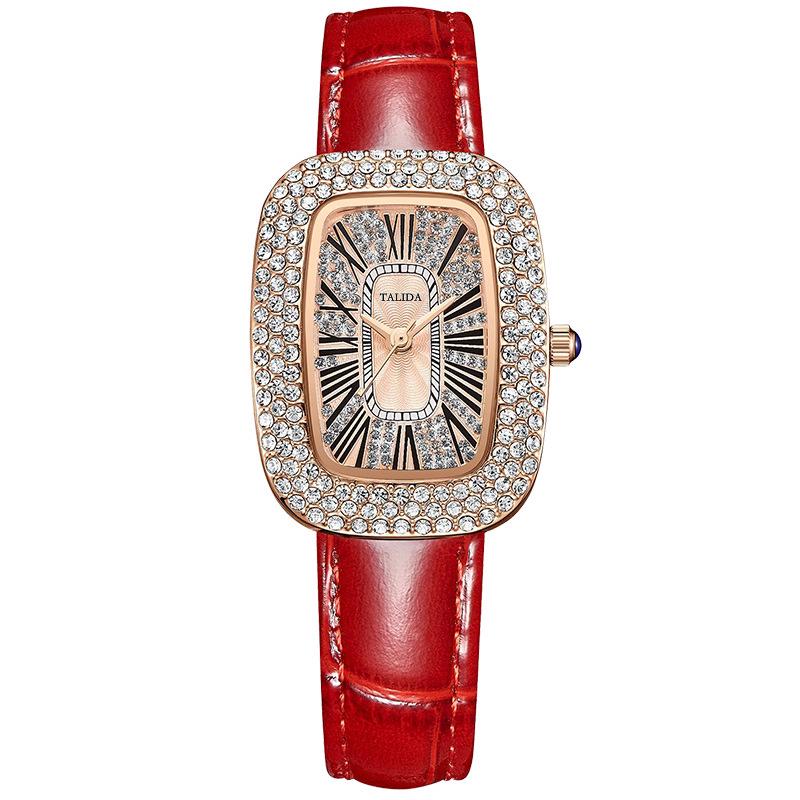Douyin Luxury Paved Diamond Women's Waterproof Quartz Watch