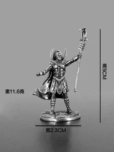 Mumienkrieger Pharaonenwachen Mini Skulptur Retro Metall Soldat Modell Tischspiel Schach Ornament Sammlung Handwerk Jungen Geschenke
