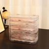 Three-Fold Press-On Transparent Nail Display Rack Plastic Nail Storage Box Press-On Nail Organizer For False Nails Display