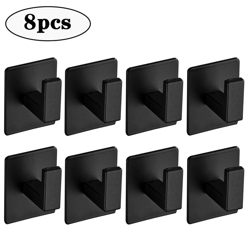 Adhesive Wall Hooks Mounted Door Cloth Keys Coat Bathroom Robe Hanger Kitchen Hardware Rack Shelf Bag Hook Organizer For Hanging