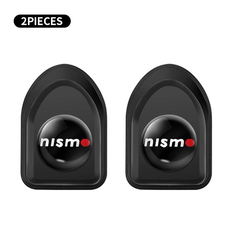 Fashion Mini Car Hooks Black Plastic Self Adhesive Invisible Hooks For Nissan Tiida Teana Skyline Juke X-trail Car Accessories