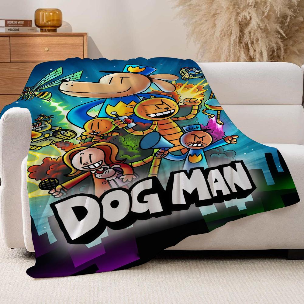 Cartoon Cute D Dog M manS Blanket For Sofa Office Bed Plane Travel Sleep Read Relax Camping Soft And Warm
