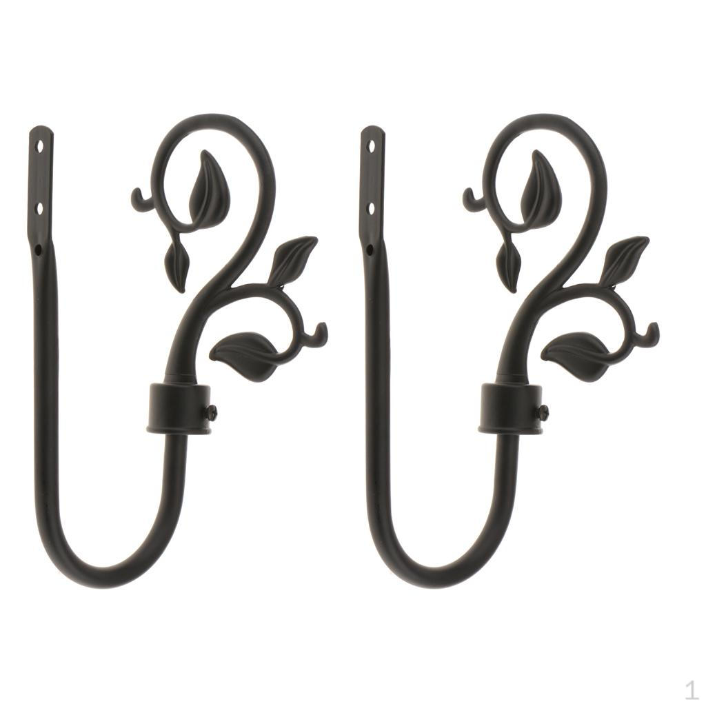 Metal Leaf Curtain Hook Window Drapery Tieback Hanger