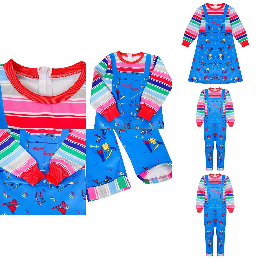 Adorable Child's Play Licensed Chucky Costume For Halloween Kids Fancy Dress
